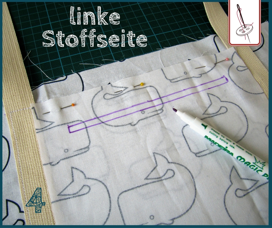 Tutorial Kleinzeugfach Stoffwindeltasche von Lange Hand