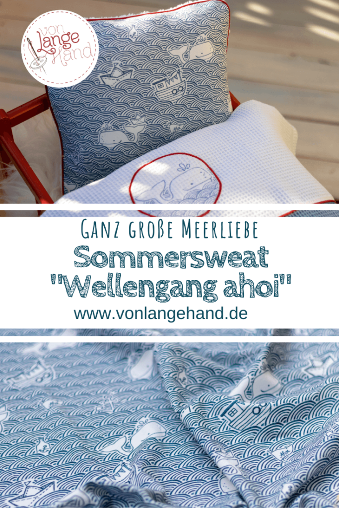 Pin fuer Pinterest: Stoffdesign Wellengang ahoi