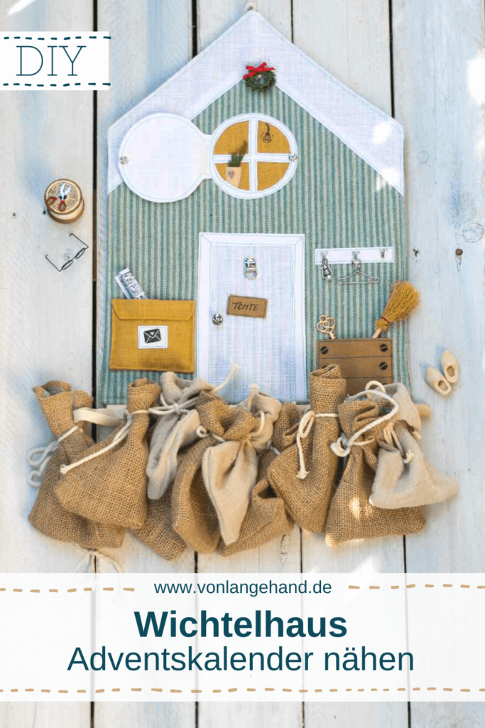 Wichtelhaus Adventskalender nähen Schnittmuster