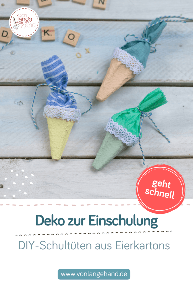 Deko für die Einschulung basteln – Pinterest Pin