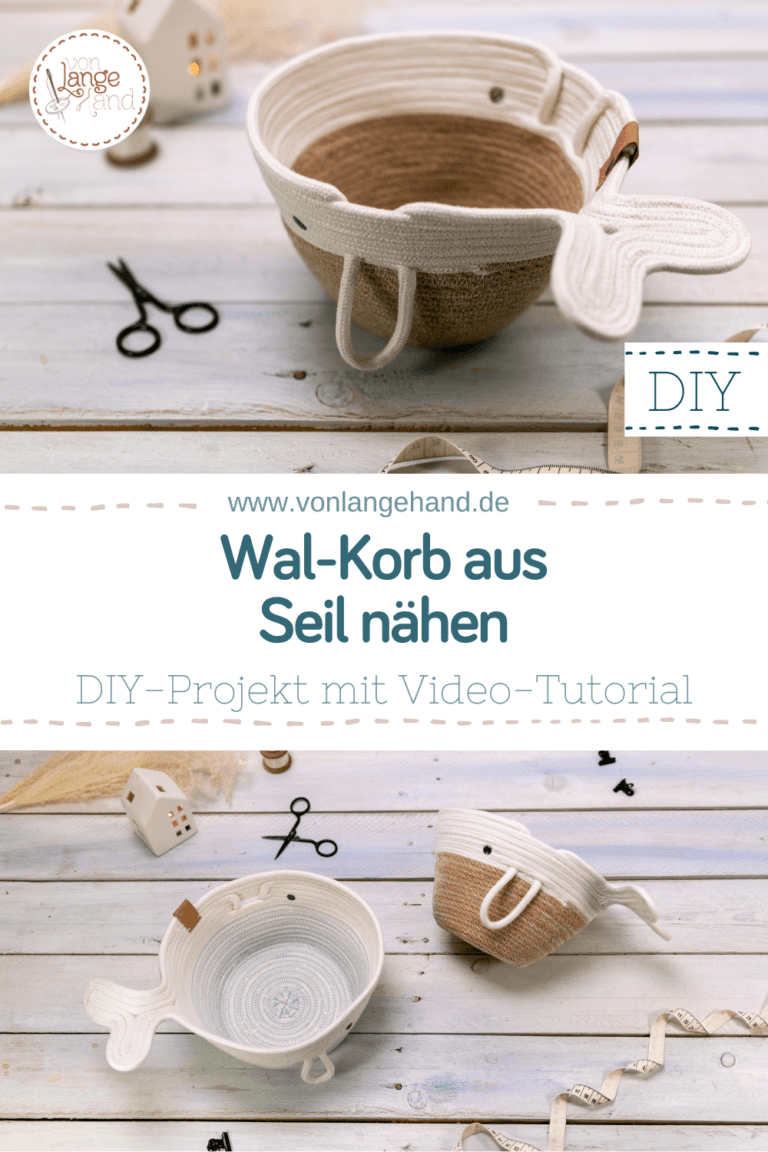 Wal-Korb aus Seil nähen – Pin für Pinterest