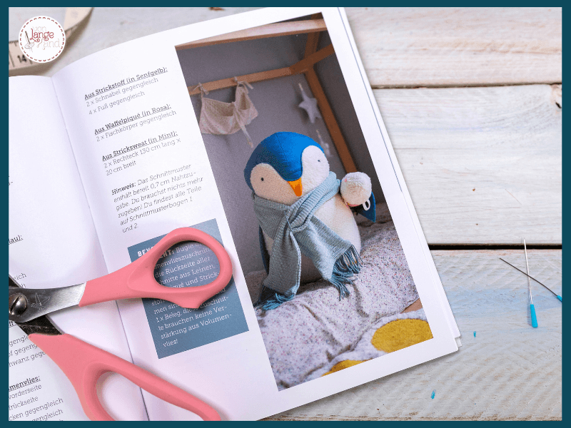 XXL Kuscheltiere nähen: Kuschelgiganten Schnittmusterbuch Pinguin
