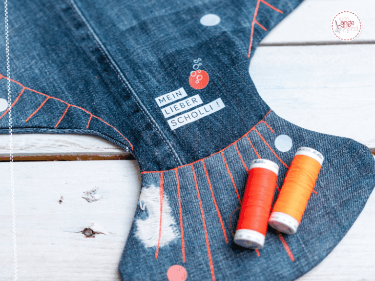 Bügelbild Mein lieber Scholli auf Jeans