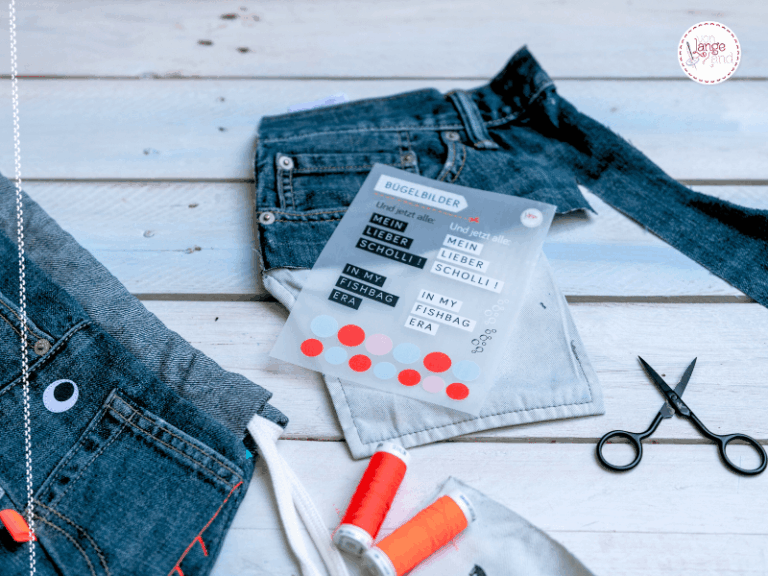 Jeans-Upcycling mit Bügelbildern