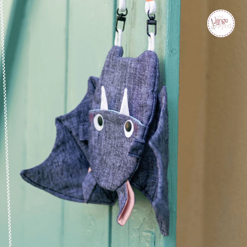 Schnittmuster für 2-in-1-Wendetasche: Fledermaus + Monster
