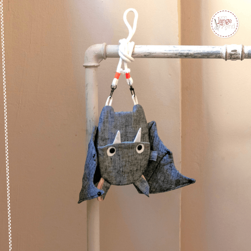 Schnittmuster für 2-in-1-Wendetasche: Fledermaus + Monster