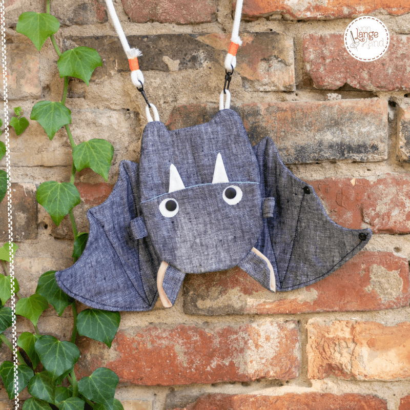 Schnittmuster für 2-in-1-Wendetasche: Fledermaus + Monster